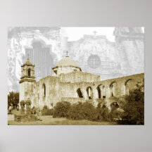 Queen of the Missions, San Antonio, Texas Poster