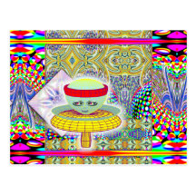 Queen of the Mushroom People  Postcard