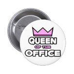 Queen of the Office Pinback Buttons