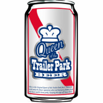 Queen of the Trailer Park Beer Can Ornament Acrylic Cut Outs