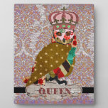 Queen Rose Owl Love Damask Plaque plaques
