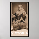 Queen Victoria and Kitty Poster