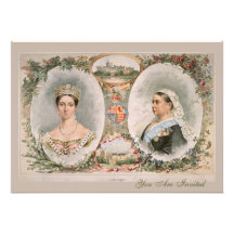 Queen Victoria Golden Jubilee Poster Custom Announcements