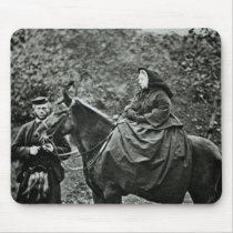 Queen Victoria  on horseback at Balmoral , 1863 mousepads