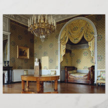Queen's bed chamber, Chateau de Maisons, France Full Color Flyer