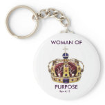 queens crown, WOMAN OF, PURPOSE, Rev 4:11, C4 keychains
