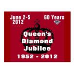 Queens Diamond Jubilee 1952-2012 Postcard