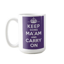 Queen's Diamond Jubilee Mug - Keep Going Ma'am