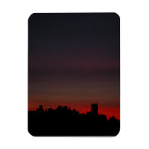 Queens, NY, Night Sky Vinyl Magnets