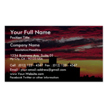 Queens sunset, New York, U.S.A. Business Card