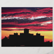 Queens sunset, New York, U.S.A. Flyer