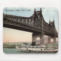 Queensboro Bridge, New York City 1915 Vintage Mousepad