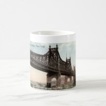 Queensboro Bridge, New York City 1915 Vintage Mug