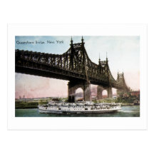 Queensboro Bridge to New York City Post Card