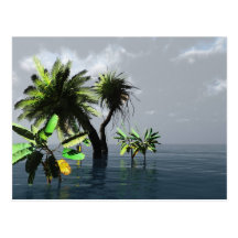 Queensland Disaster Relief charity card Postcard