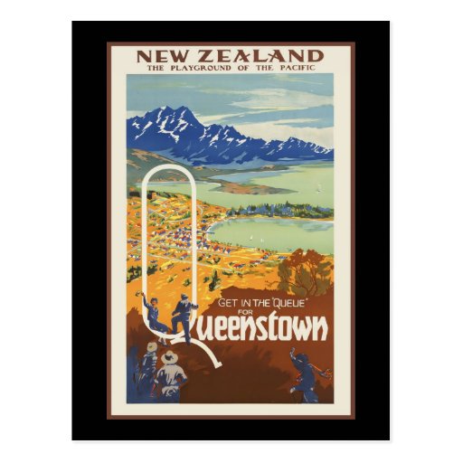 Queenstown New Zealand Postcard