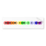 Queer Morse Code Bar Bumper Sticker