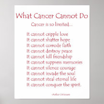 Quel Cancer ne peut pas faire la copie d'affiche d