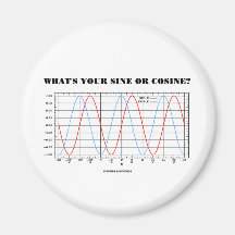 Quel est votre sinus ou cosinus ? (Humour de la gé Aimant Pour Réfrigérateur