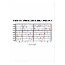 Quel est votre sinus ou cosinus ? (Humour de la gé Cartes Postales