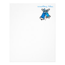 Quelque chose bleue en-tête de lettre customisable