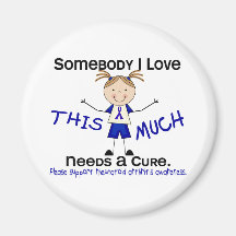 Quelqu'un amour d'I - arthrite rhumatoïde (fille) Magnets Pour Réfrigérateur