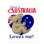 Quelqu'un en Australie m'aime koala Cartes Postales