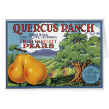 Quercus Ranch Bartlett Pears Card