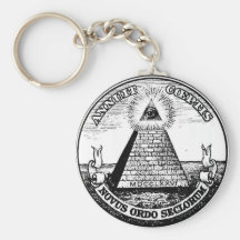 Question Illuminati New World Order Key Chain
