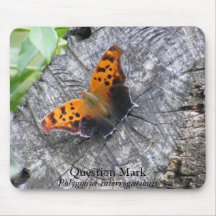 Question Mark Butterfly Mousepads