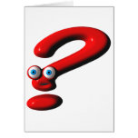Question Mark Face Greeting Cards