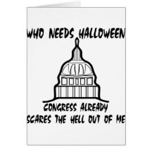 Qui a besoin des alertes du congrès de Halloween Cartes De Vœux