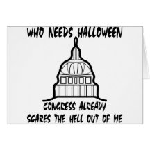 Qui a besoin des alertes du congrès de Halloween Cartes De Vœux