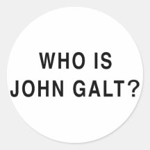 Qui est John Galt ? Autocollant