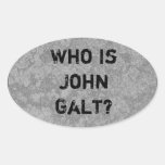 Qui est John Galt ? Autocollants Ovales