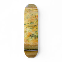Quiche Pie Crust Cooking Food Dinner Skateboard