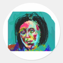 quick christina study round stickers