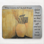 Quiet Days - Wine Country art by Bergin - mousepad