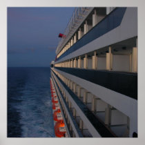Quiet Night at Sea Poster