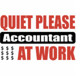 Quiet Please Accountant At Work Photo Sculpture