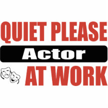 Quiet Please Actor At Work Photo Cutout