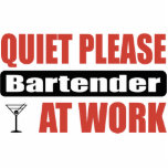 Quiet Please Bartender At Work photo sculptures