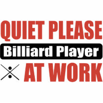 Quiet Please Billiard Player At Work Photo Sculptures