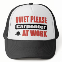 Quiet Please Carpenter At Work Mesh Hats