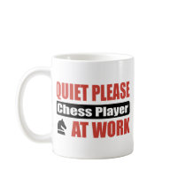 Quiet Please Chess Player At Work Mug