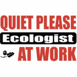 Quiet Please Ecologist At Work photo sculptures
