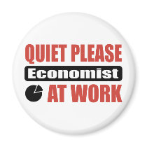 Quiet Please Economist At Work Magnets