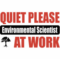 Quiet Please Environmental Scientist At Work Photo Cut Out