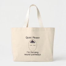 Quiet Please: I'm forming neural pathways Canvas Bags