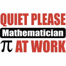 Quiet Please Mathematician At Work Acrylic Cut Out